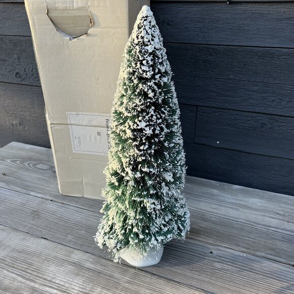 Department 56 Christmas Snow Village BIG 22" Frosted Spruce Tree #52329 Box-C - Picture 2 of 16